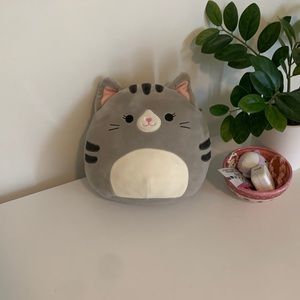 Squishmallow grey cat